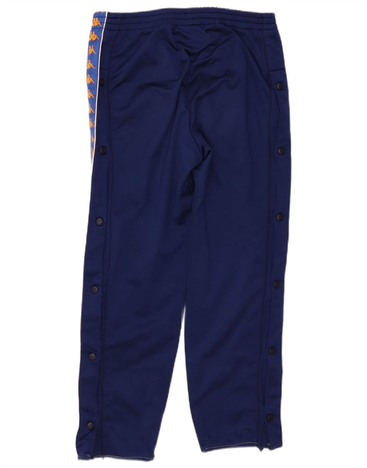 KAPPA Hombre Pantalones De Chándal Gráfico Small Azul Marino Colorblock