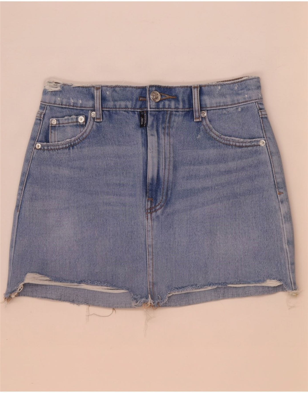Zara Mujer Mini Falda Vaquera XS W24 Azul