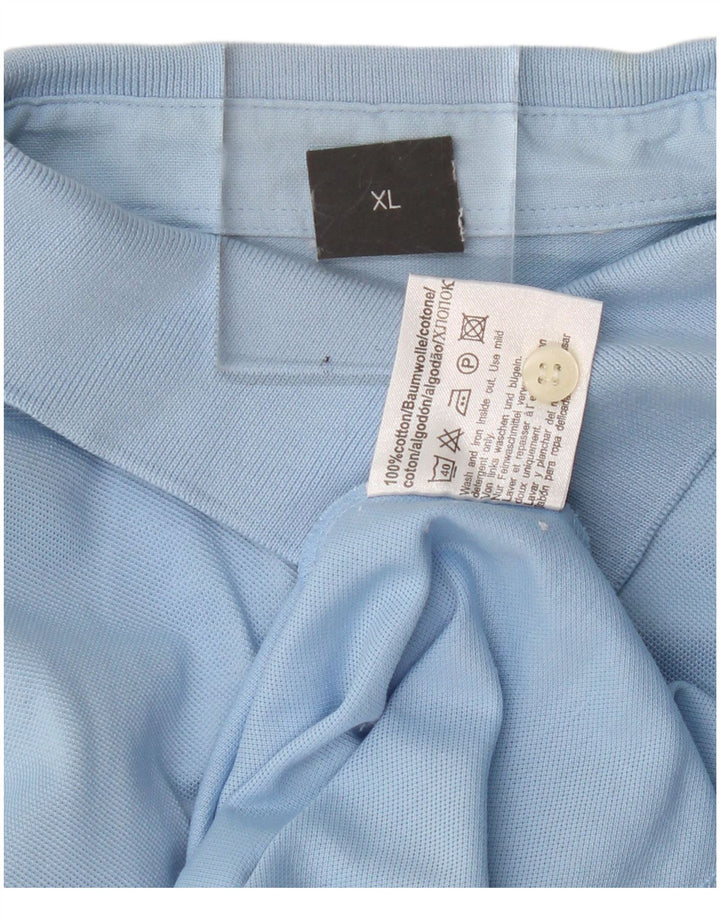 HUGO BOSS Polo Manga Larga Hombre XL Algodón Azul