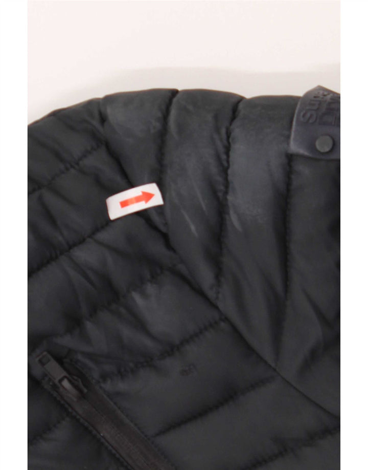 Superdry Chaqueta acolchada para hombre UK 40 Large Azul marino Poliéster