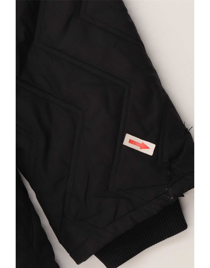 Adidas Chaqueta Acolchada Mujer UK 12 Mediano Negro Poliéster