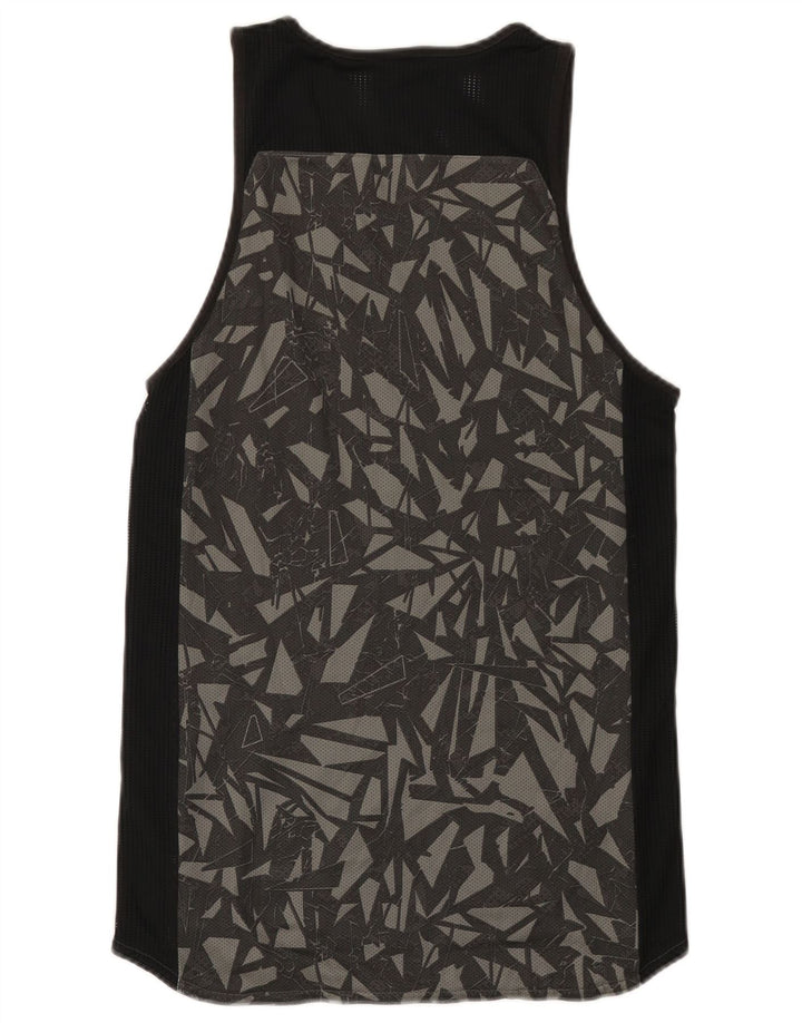 Adidas Hombre Chaleco Top Pequeño Algodón Geométrico Negro