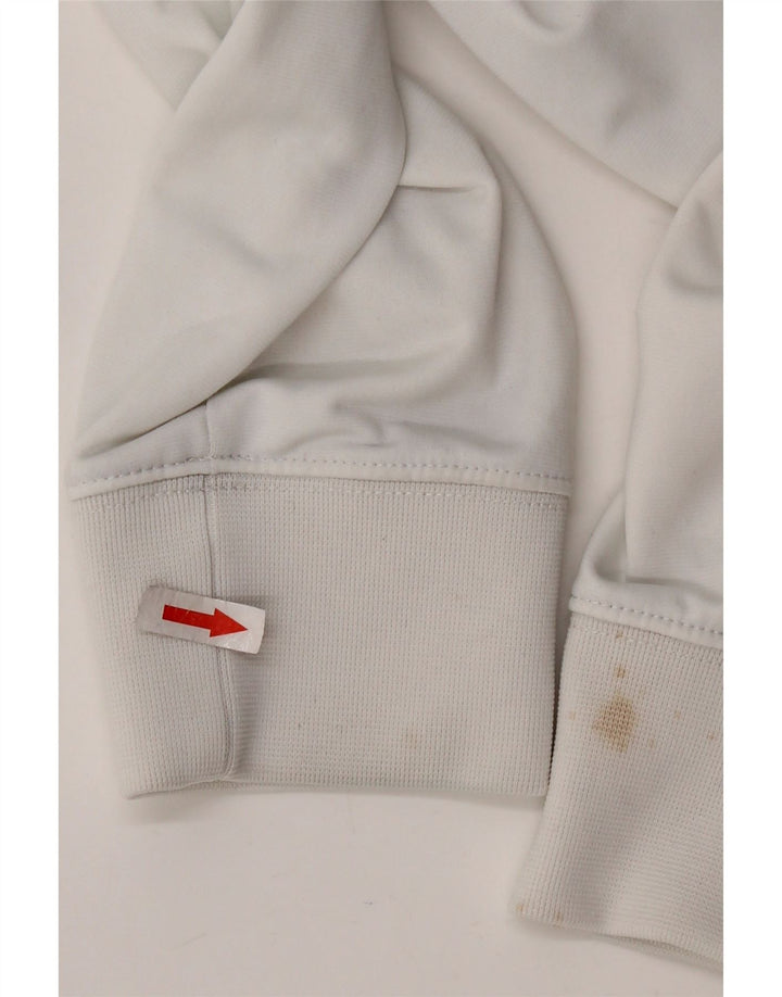NIKE Chaqueta superior de chándal con gráfico para hombre Poliéster color block blanco mediano