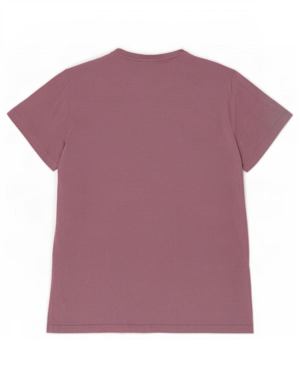 Adidas Camiseta gráfica para mujer Top UK 12/14 Algodón morado mediano