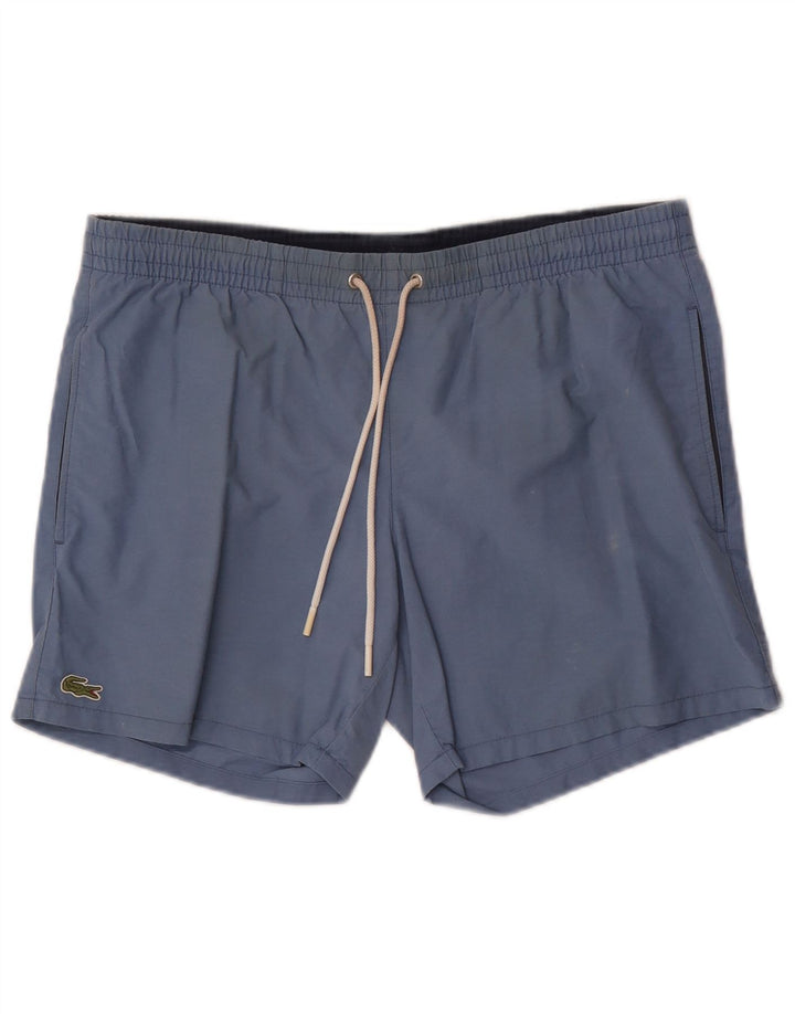Bañador Lacoste Hombre Azul Medio Algodón