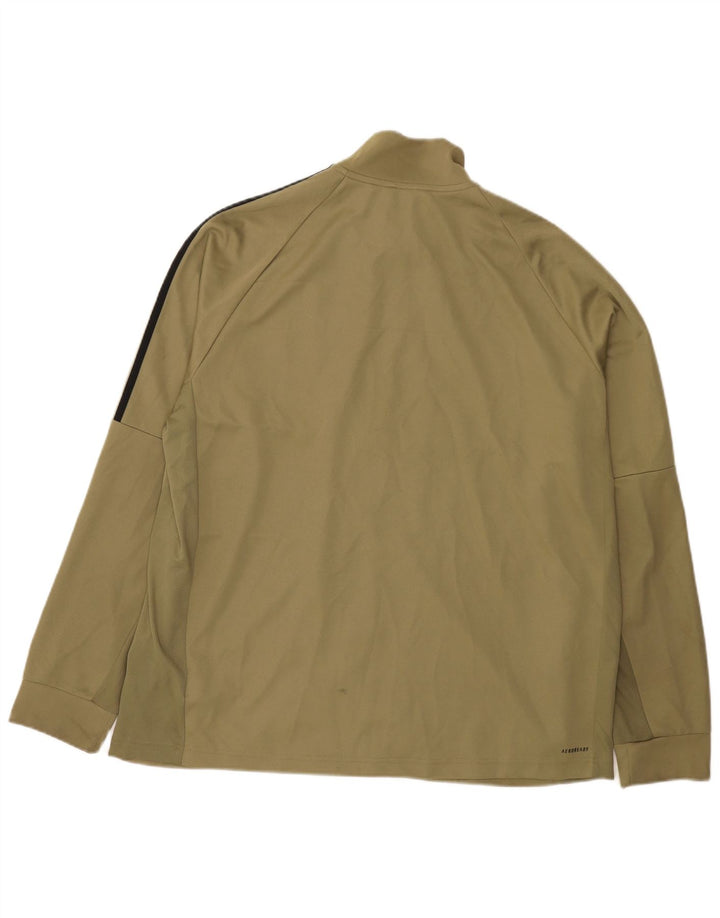 Adidas Hombre Chándal Top Chaqueta 2XL Caqui Poliéster