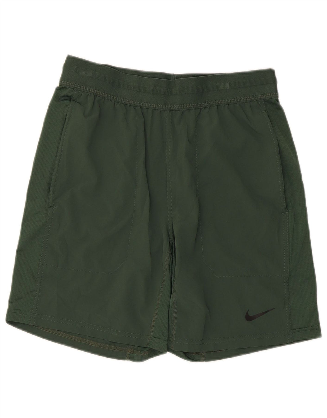 Nike Dri Fit Standard - Pantalones cortos deportivos para hombre (poliéster), color verde