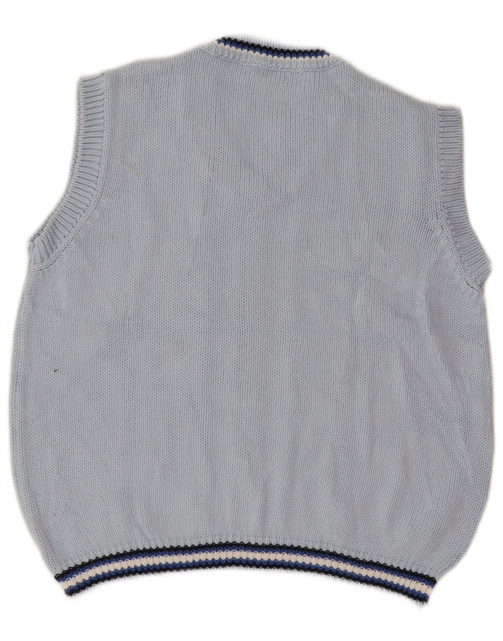 Benetton Camiseta Sin Mangas Para Niño 7-8 Años Azul Rayas