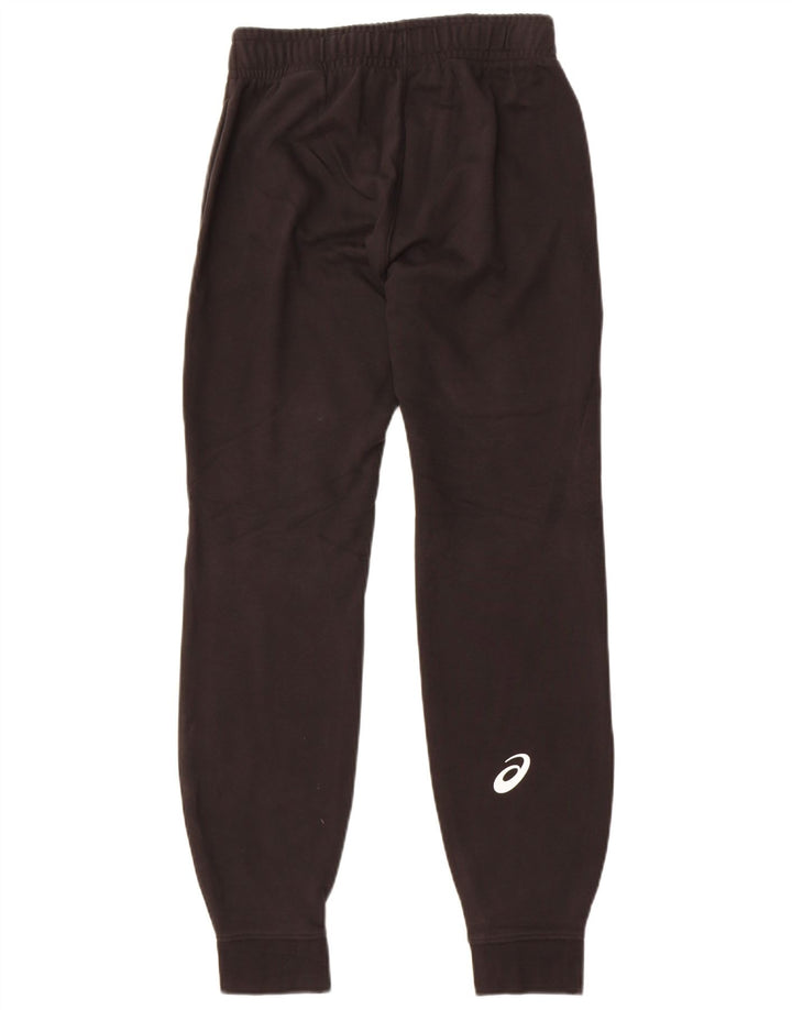 Asics Hombre Pantalones De Chándal Gráfico Joggers Small Algodón Negro