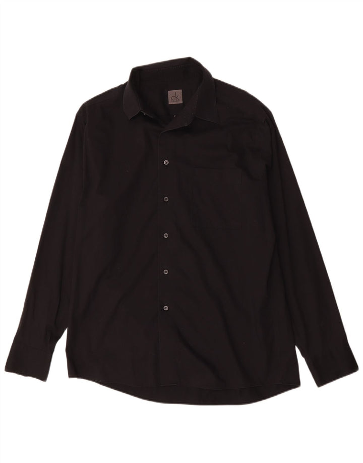 Calvin Klein Jeans Camisa para hombre Talla 16 Grande Negro
