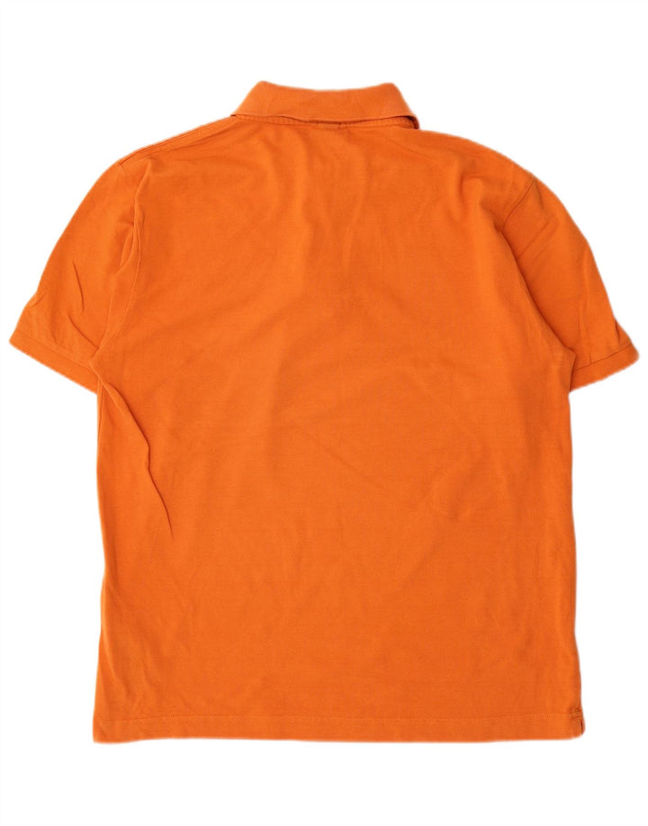 KAPPA Polo Hombre Grande Naranja Algodón