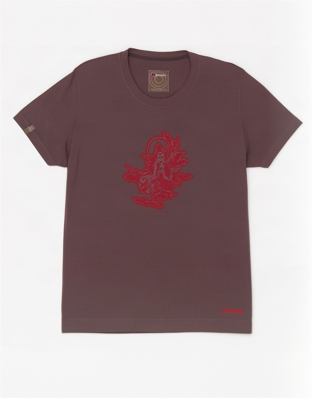 Berghaus Camiseta gráfica para mujer Top UK 44 Poliéster gris medio