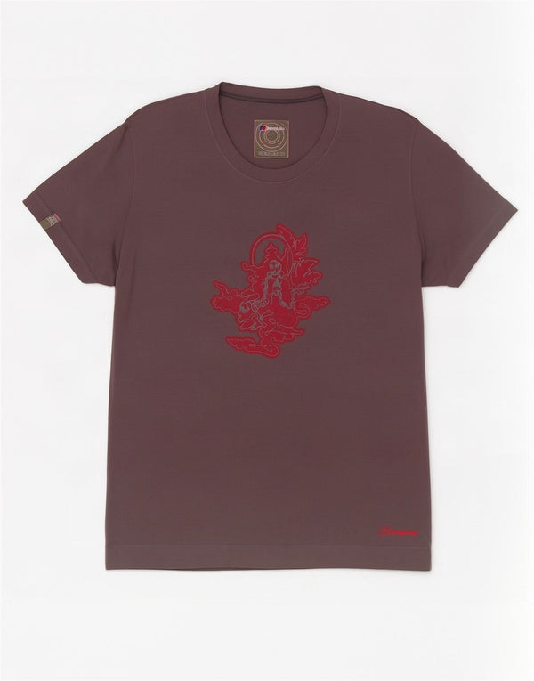 Berghaus Camiseta gráfica para mujer Top UK 44 Poliéster gris medio
