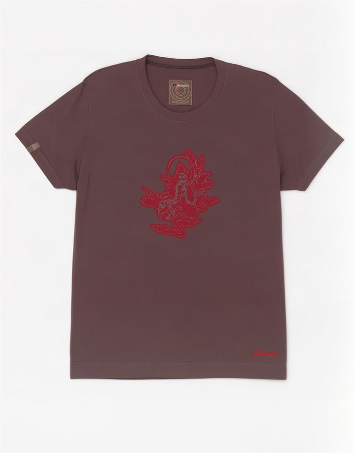 Berghaus Camiseta gráfica para mujer Top UK 44 Poliéster gris medio
