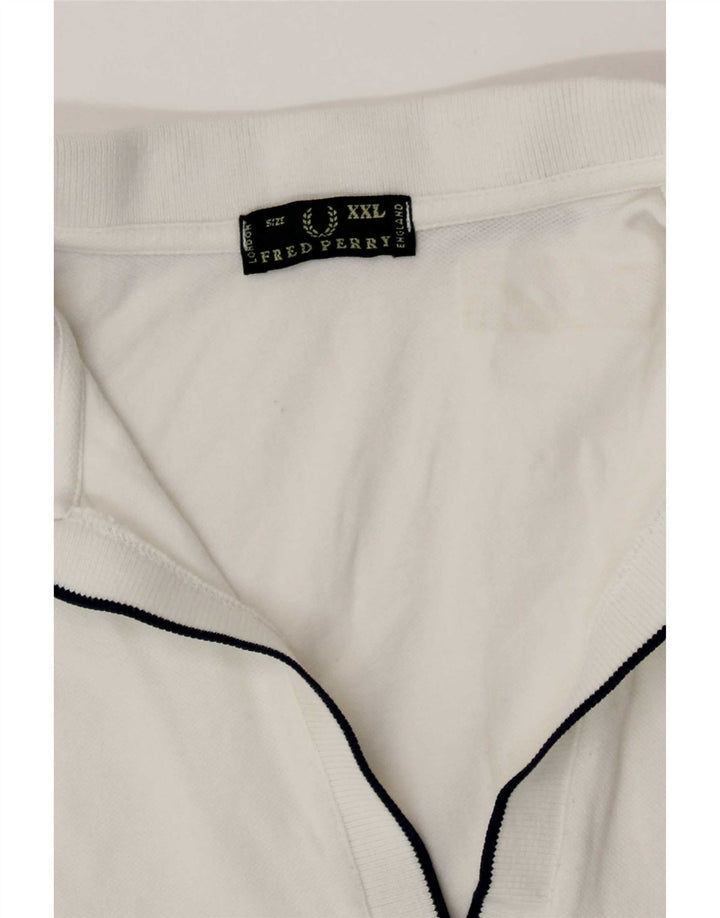 Fred Perry Polo para mujer UK 20 2XL Blanco