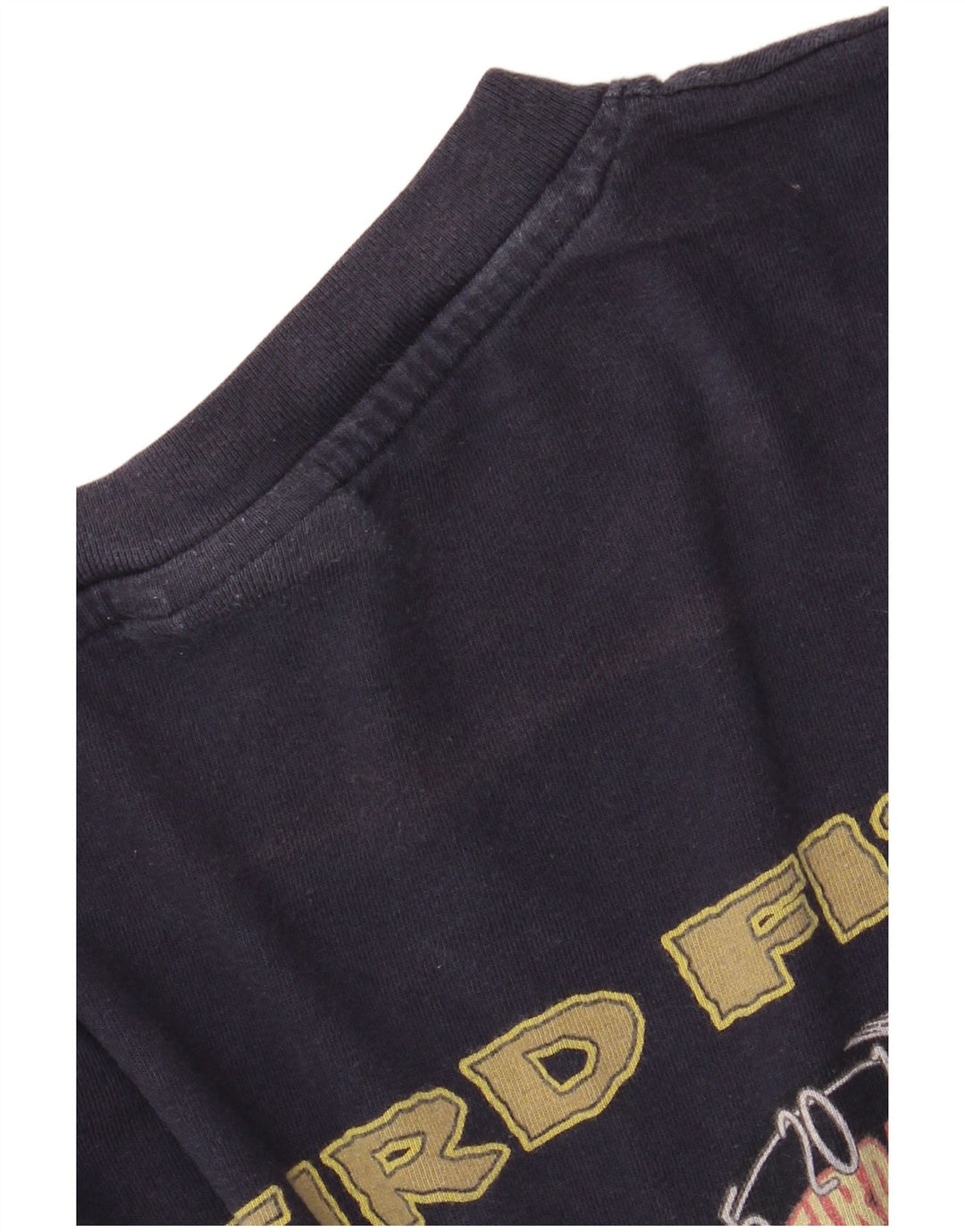 WEIRD FISH Camiseta gráfica para hombre Top XL Azul marino Algodón