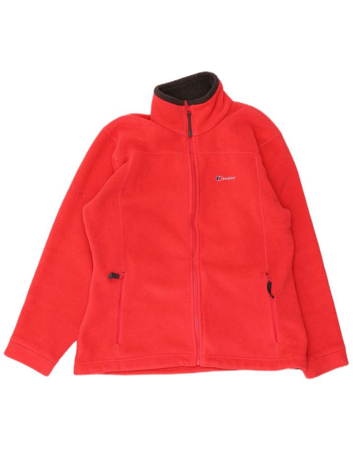 Berghaus Chaqueta polar para mujer UK 44 Grande Poliéster rojo