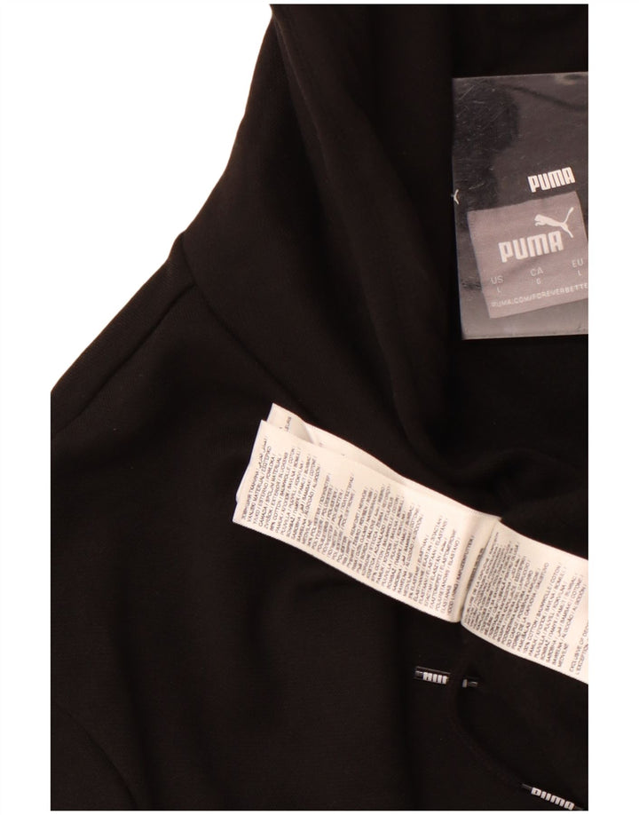 Puma - Sudadera con capucha para hombre, talla grande, algodón negro