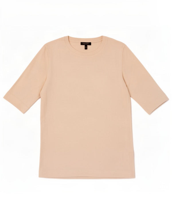 Massimo Dutti Camiseta Mujer Top UK 6 XS Off White Algodón