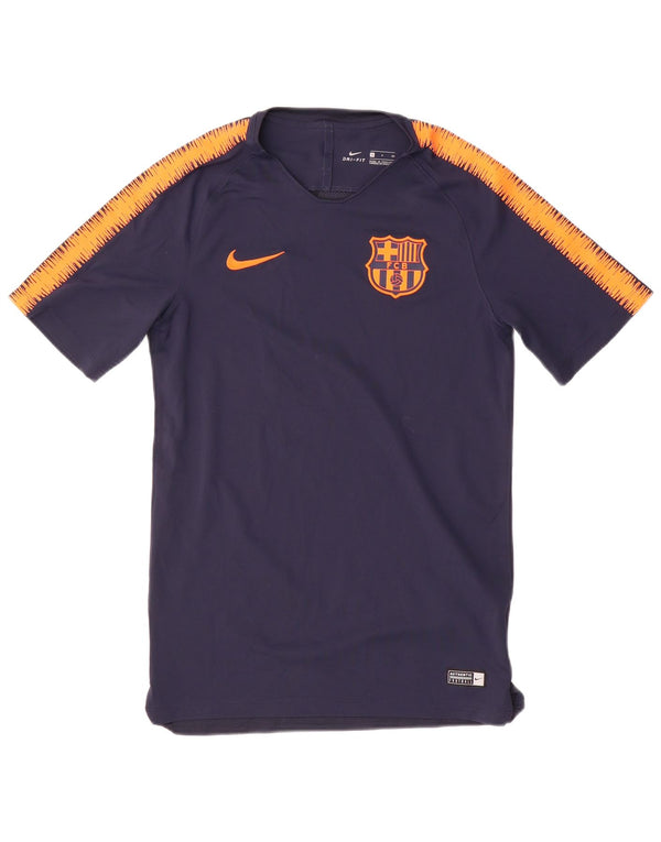 Camiseta Nike FCB Graphic para hombre, talla pequeña, color azul marino, poliéster