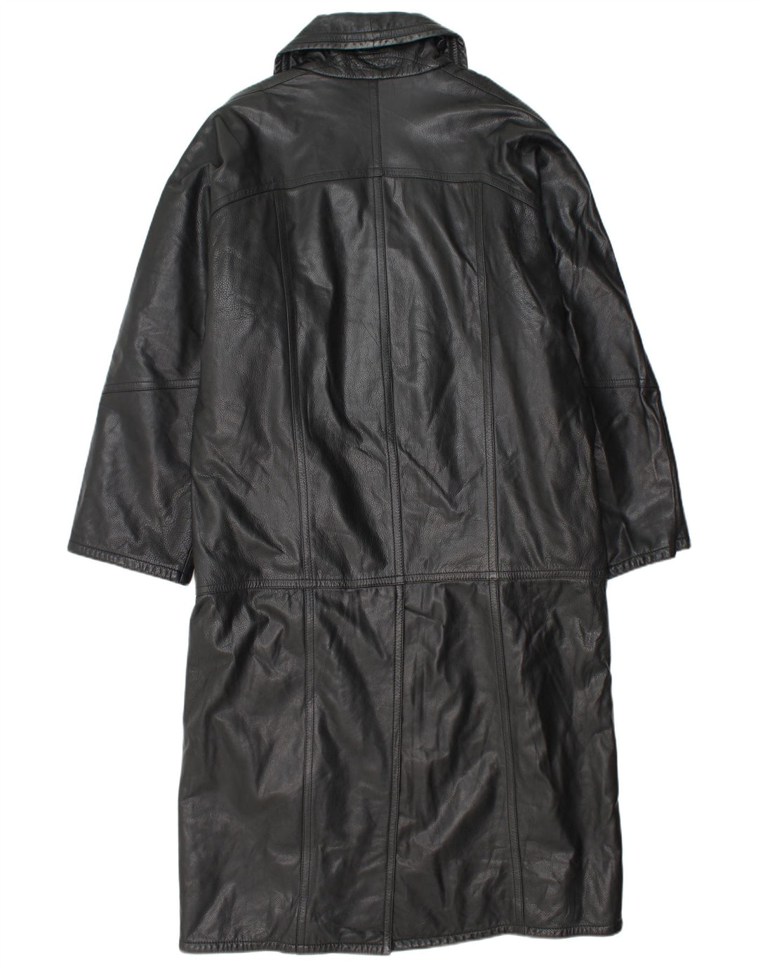 Vittorio Forti Abrigo de cuero para hombre IT 48 Medium Black