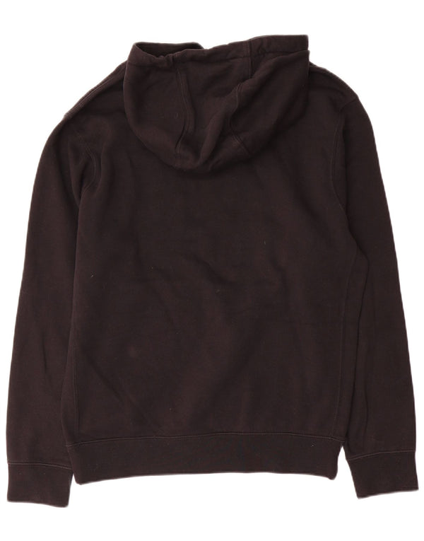 Nike Sudadera con capucha gráfica para hombre, talla pequeña, algodón negro