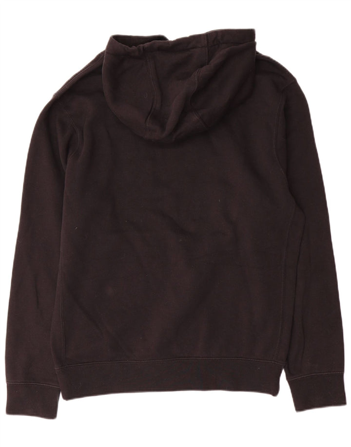 Nike Sudadera con capucha gráfica para hombre, talla pequeña, algodón negro