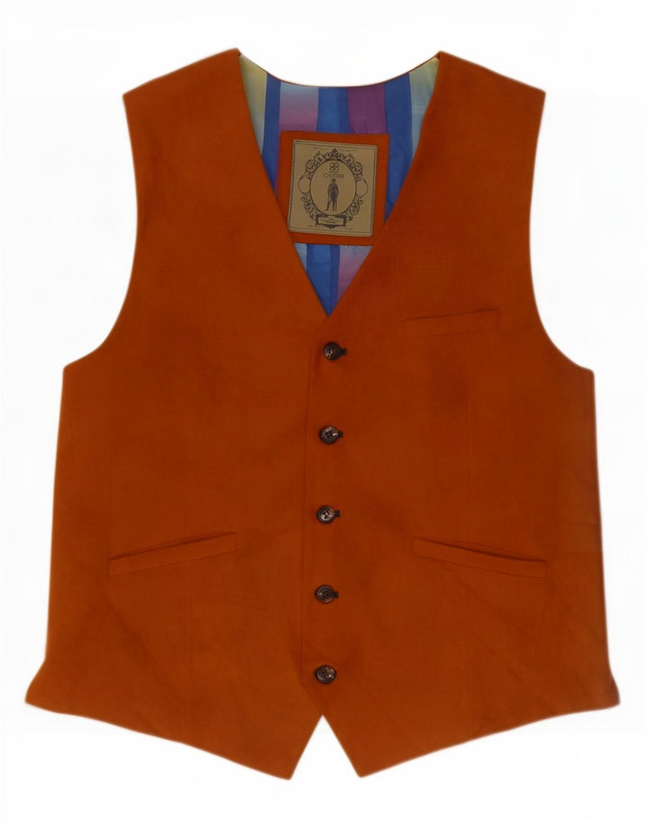Cavani Hombre Chaleco Small Marrón Colorblock Poliéster