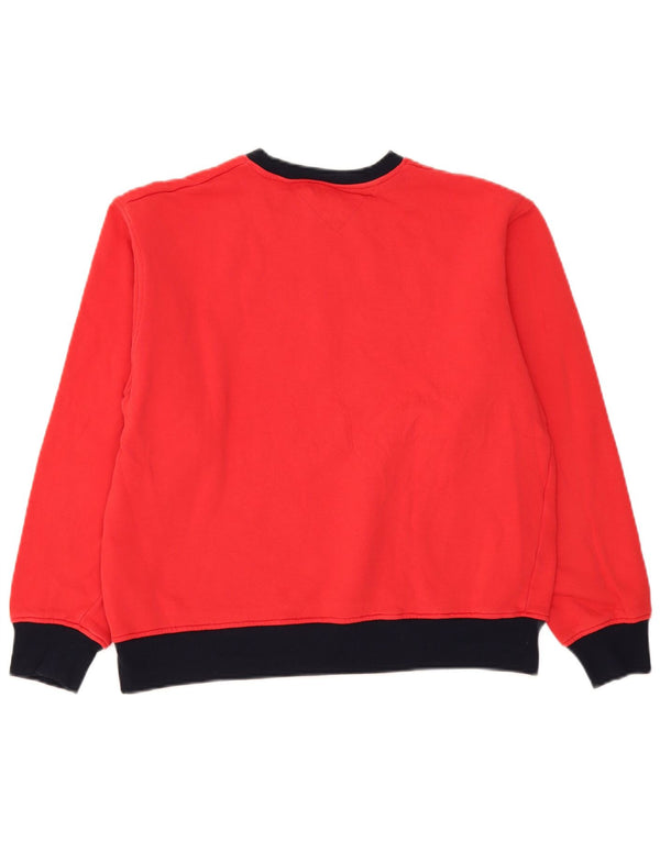 Tommy Hilfiger Sudadera gráfica para mujer Jumper UK 18 XL Algodón rojo