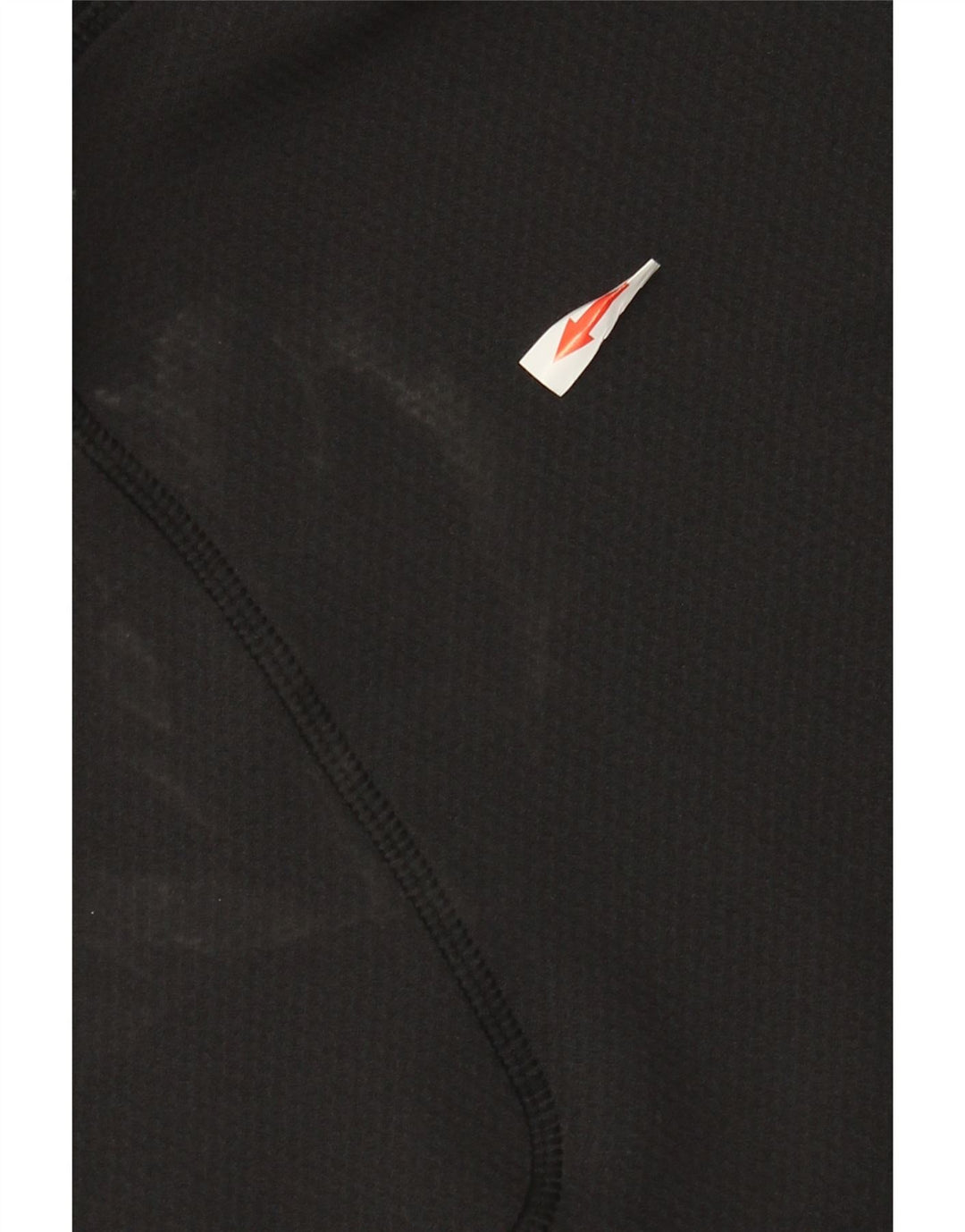 Nike - Camiseta de manga larga con cuello y cremallera para hombre, talla 42/44, poliéster negro grande