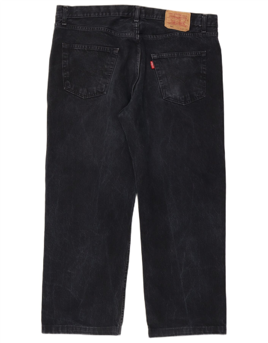 Levi's Jeans rectos 501 para hombre W40 L26 Algodón negro