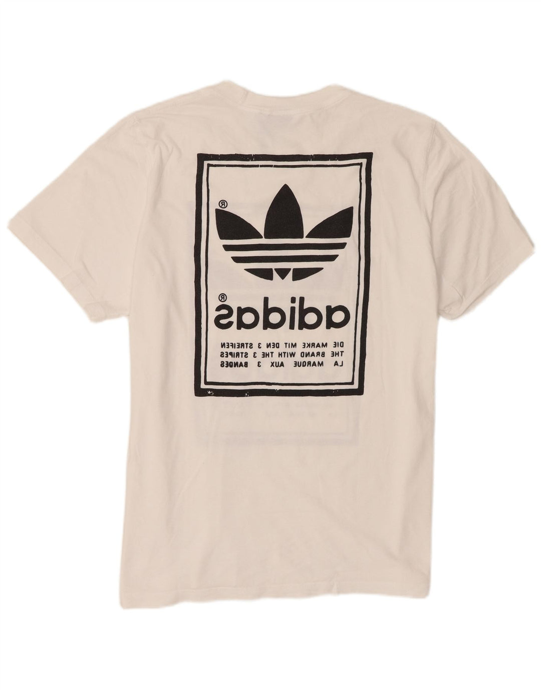 Adidas Hombre Camiseta Gráfica Top XL Blanco