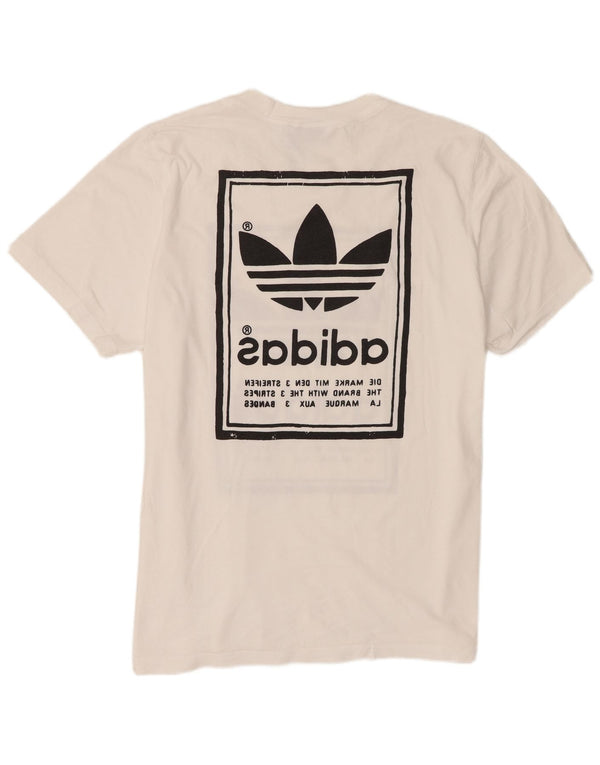 Adidas Hombre Camiseta Gráfica Top XL Blanco