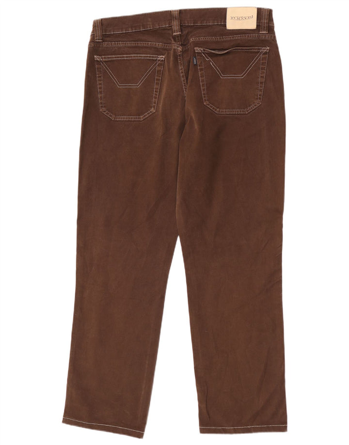 Jeckerson Vaqueros rectos para hombre W38 L30 Algodón marrón