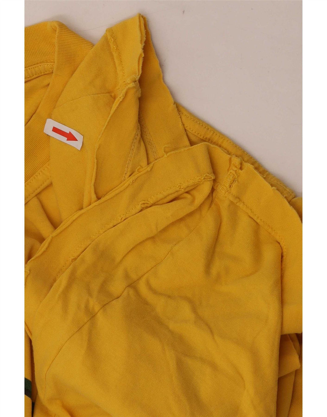 Puma Hombre Camiseta Gráfica Top Algodón Amarillo Medio