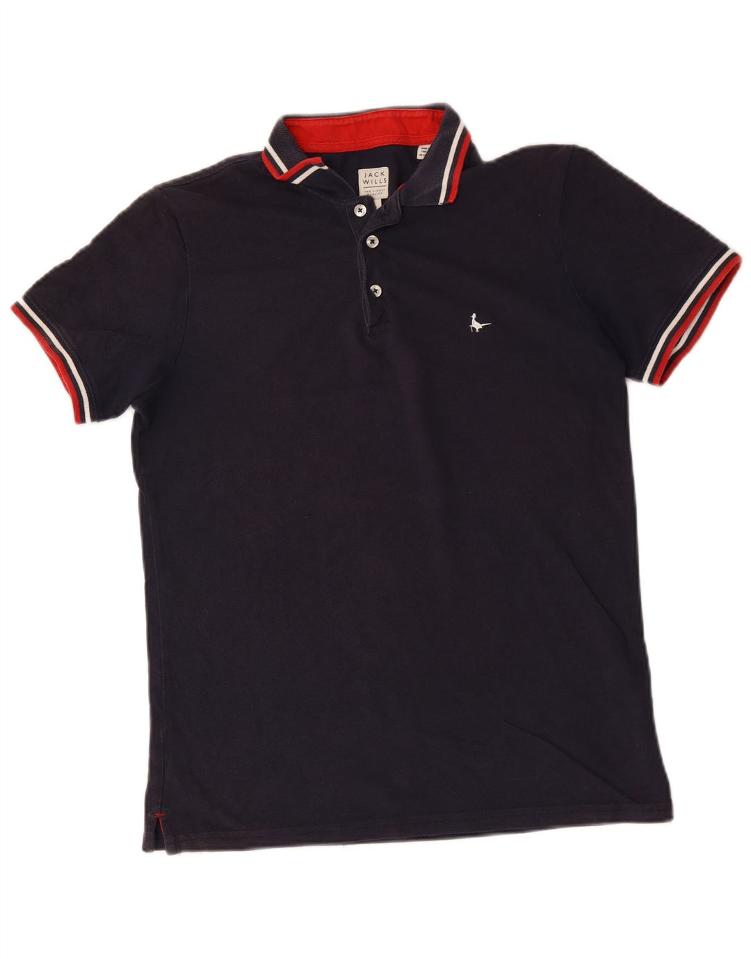 Jack Wills Polo Hombre Pequeño Algodón Azul Marino