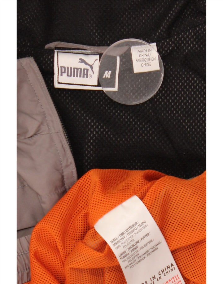 Puma Chaqueta Bomber para Hombre UK 38 Gris Medio Colorblock Poliéster