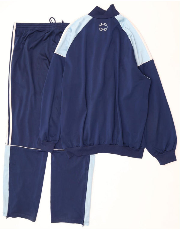 Adidas Chándal completo para hombre UK 42/44 Large Azul marino Colorblock Poliéster