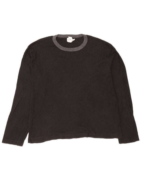 Calvin Klein Jeans Mens Top Long Sleeve 2XL Black Cotton