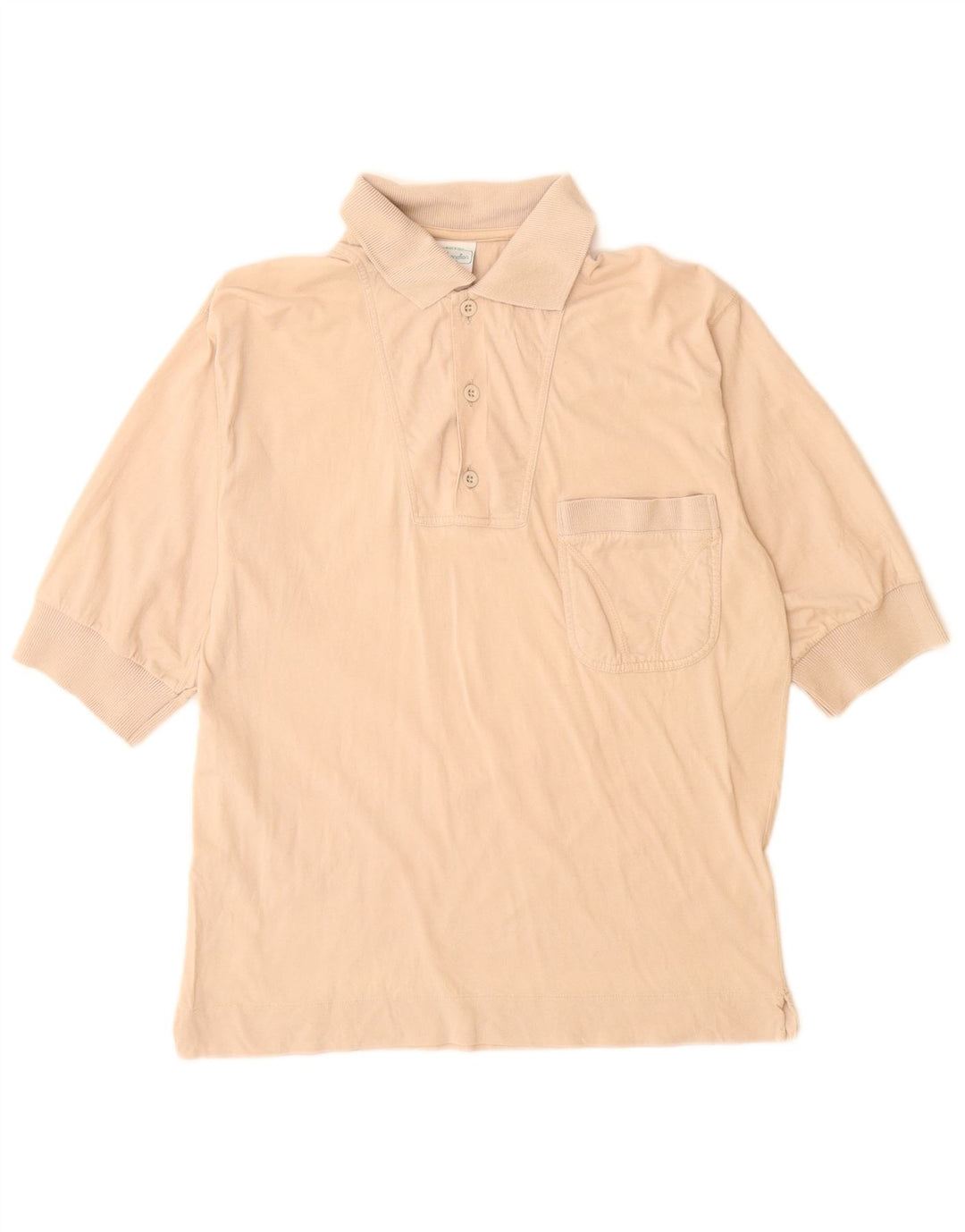 BENETTON Polo Hombre Algodón Beige Medio