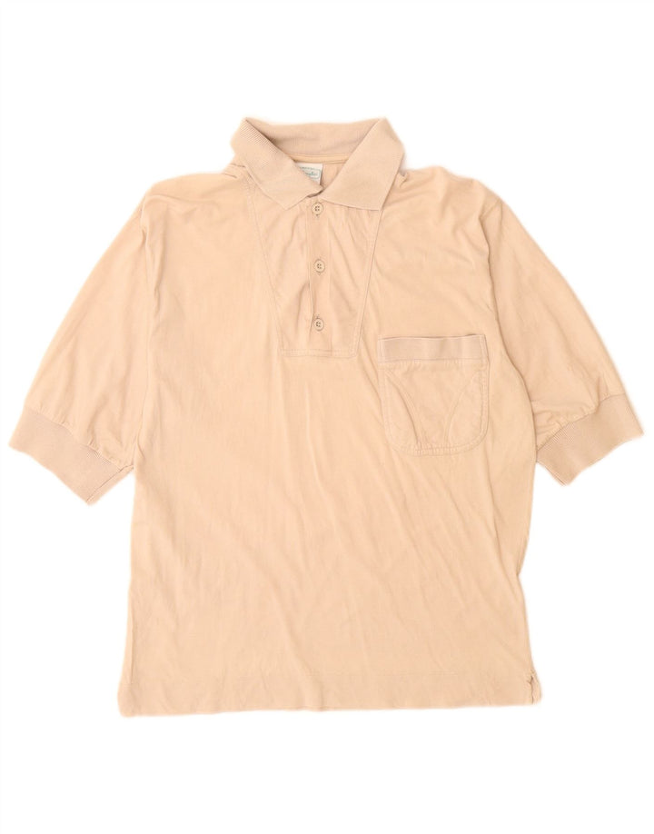 BENETTON Polo Hombre Algodón Beige Medio