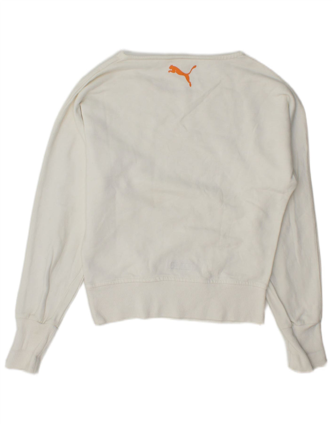 Puma - Sudadera gráfica para mujer, talla 6, XS, color blanco