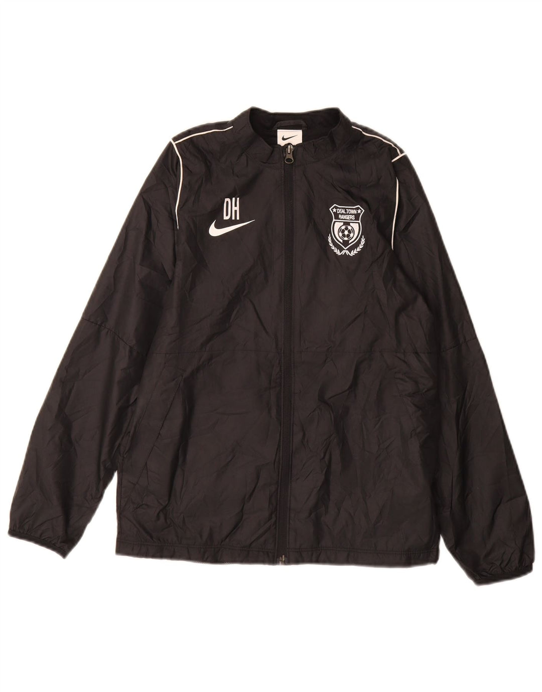Nike Chaqueta impermeable gráfica para niños 12-13 años Grande Poliéster negro