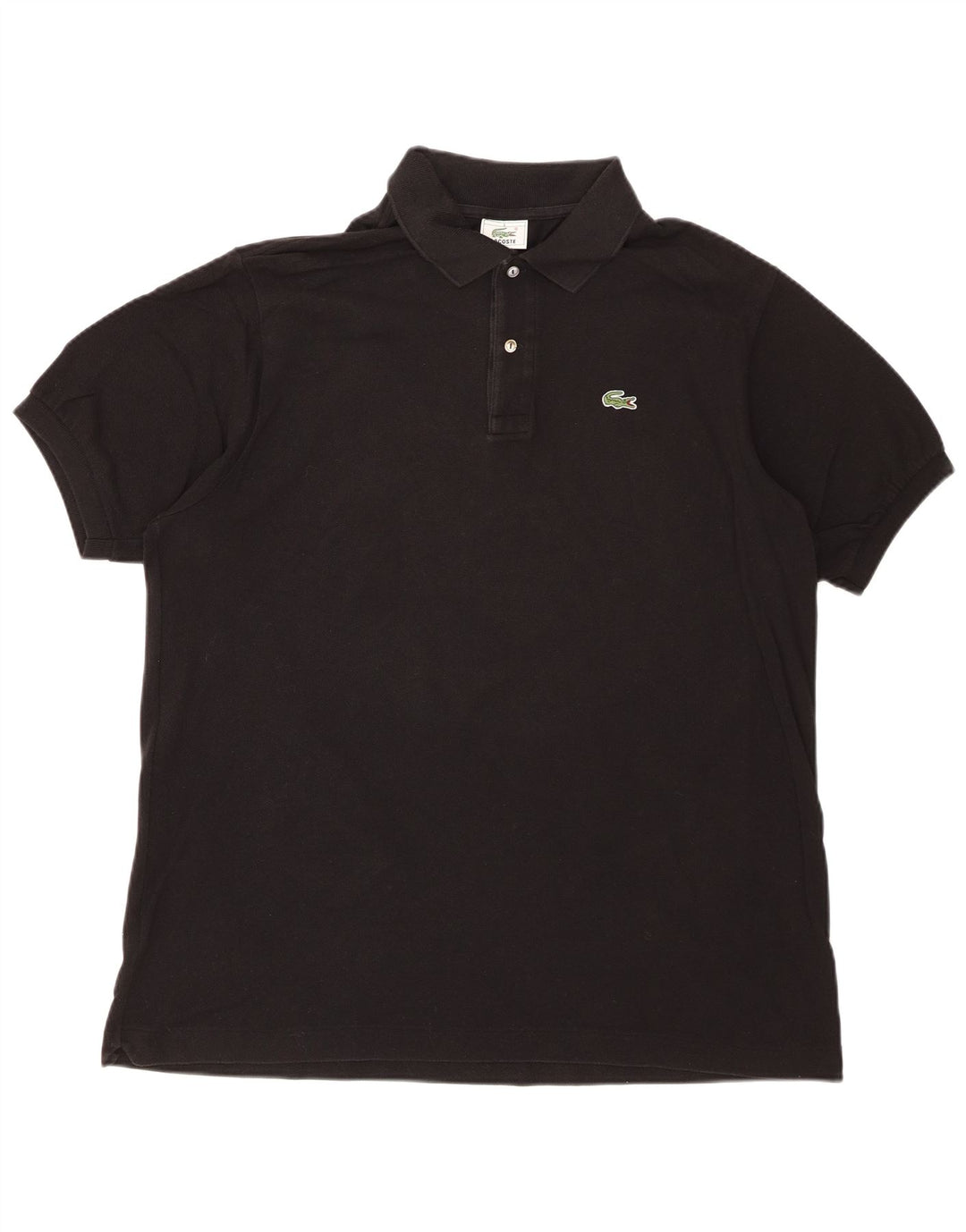 LACOSTE Polo para hombre Talla 6 XL Algodón negro