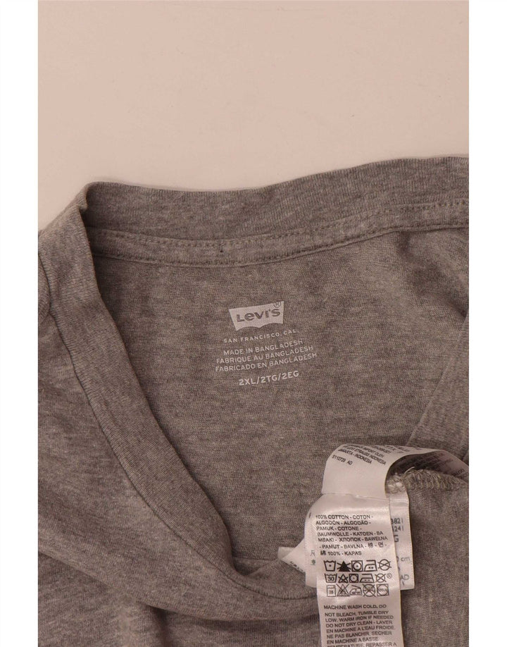 Levi's Camiseta gráfica para hombre Top 2XL Algodón gris