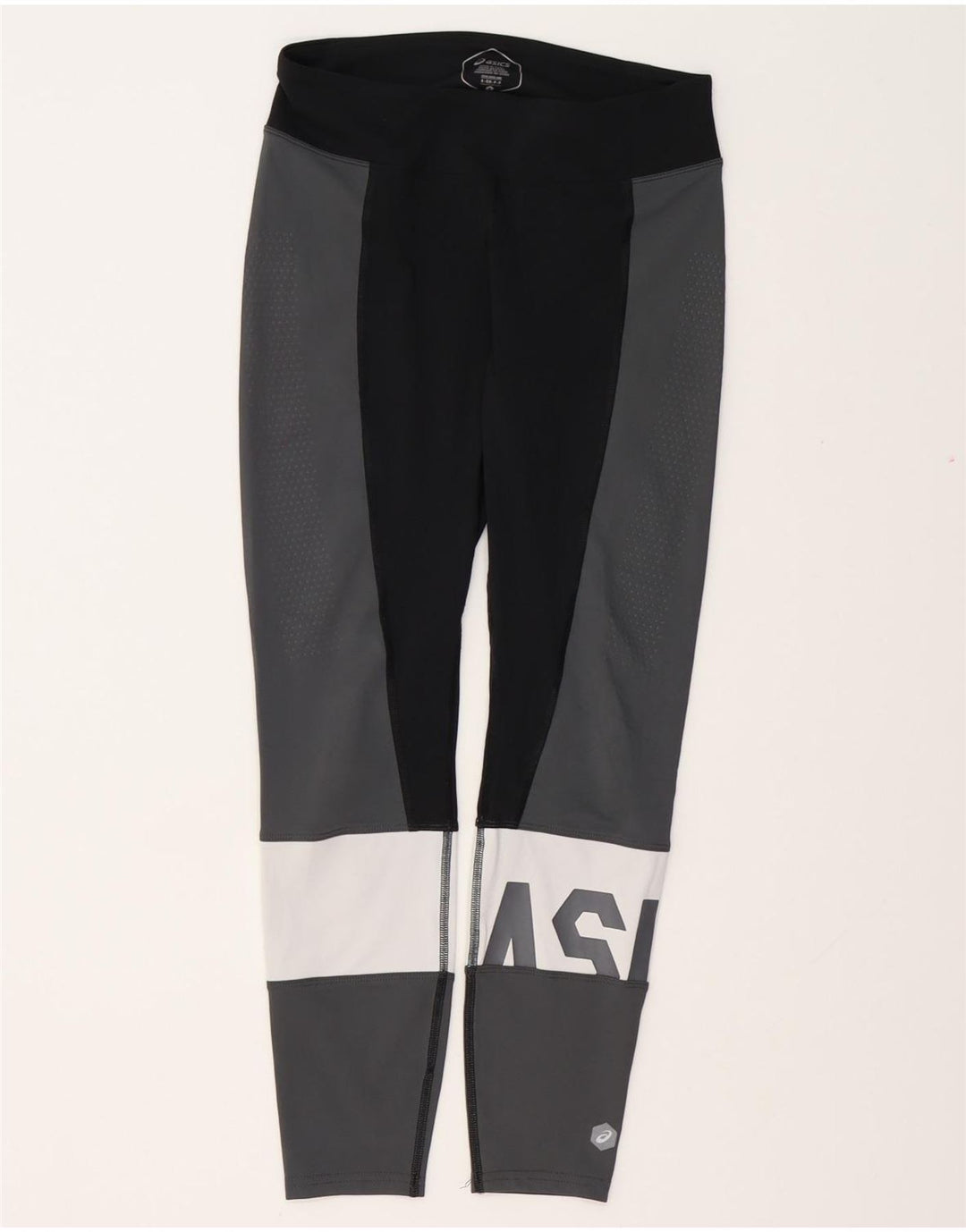 ASICS Leggings gráficos para mujer Reino Unido 10 Pequeño gris Colorblock
