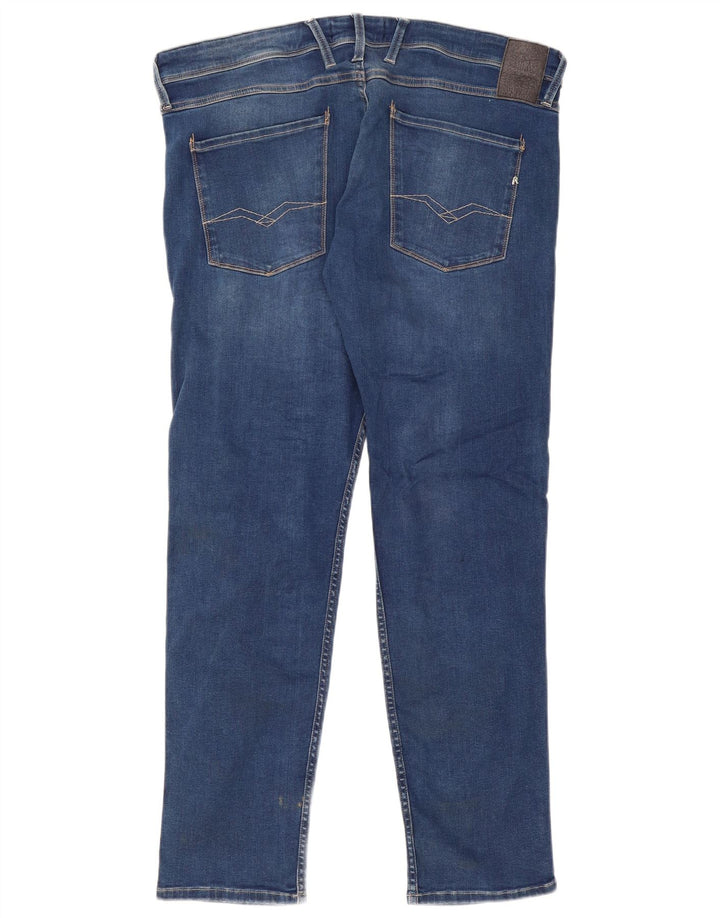 Vaqueros ajustados para hombre Replay W38 L32 Algodón azul