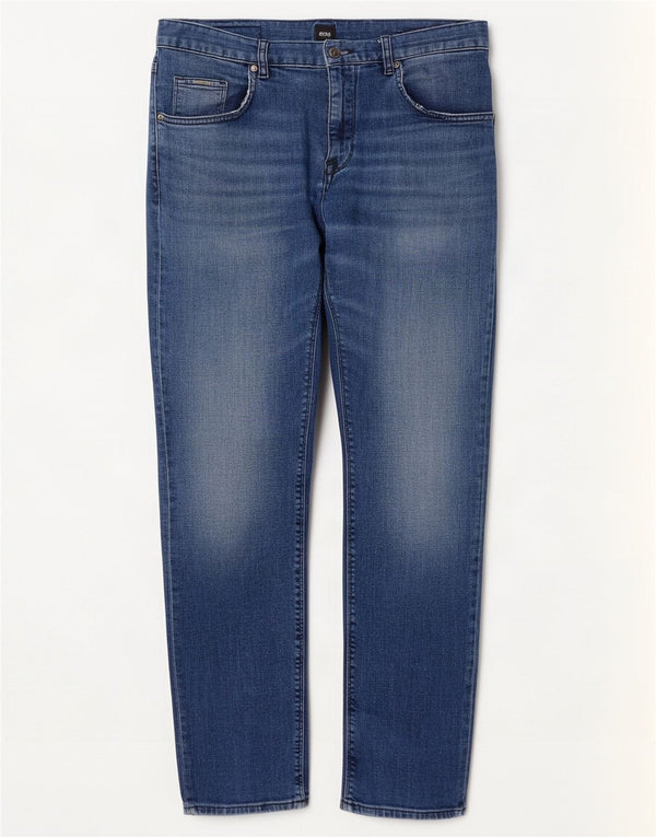 Vaqueros Hugo Boss Hombre Rectos W32 L30 Algodón Azul