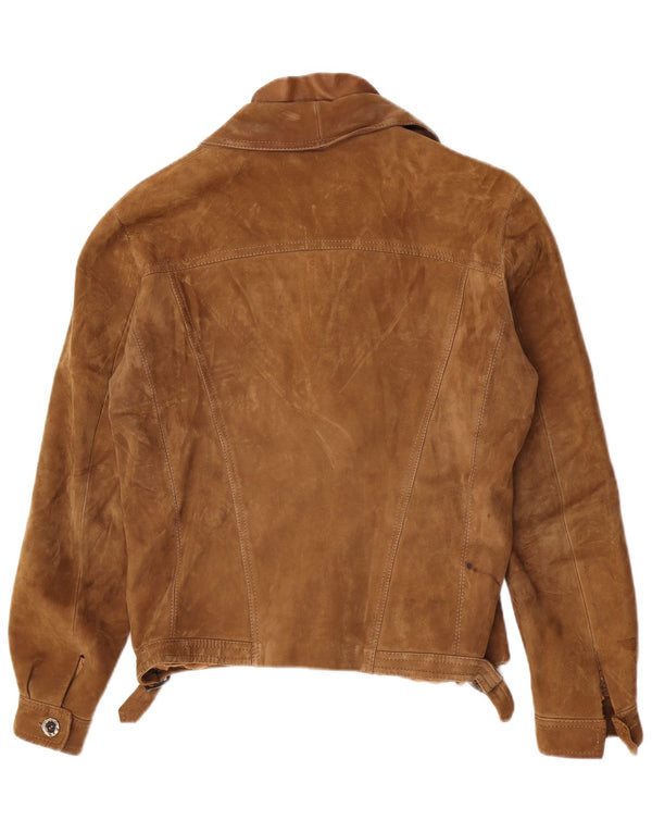 Chaqueta de ante vintage para hombre IT 48 Beige medio