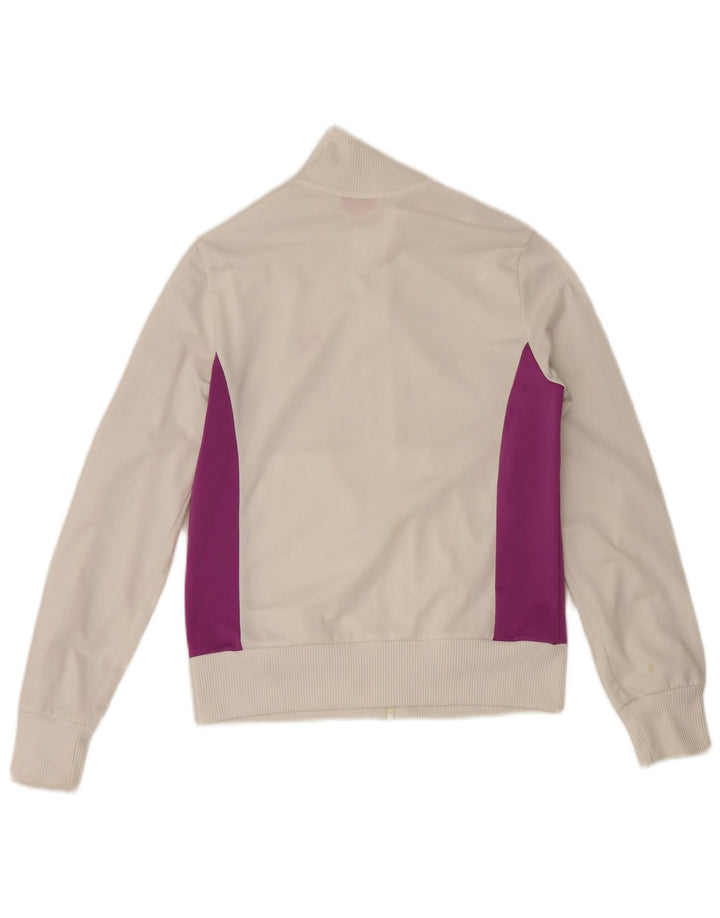 Puma Chaqueta de chándal para mujer UK 40 Mediana Blanco Colorblock Poliéster